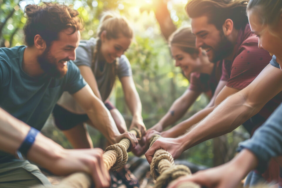 Adobe Stock - Photo d'illustration - Moments d'échange et de cohésion : des animations modernes et dynamiques pour renforcer l'esprit d'équipe parmi les jeunes collaborateurs.