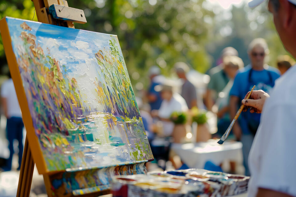 Adobe Stock - Photo d'illustration - À l'ère du numérique où les images défilent à grande vitesse, la peinture live refait surface pour apporter poésie et authenticité à nos célébration, en immortalisant en direct les moments forts sous forme d'œuvres uniques.