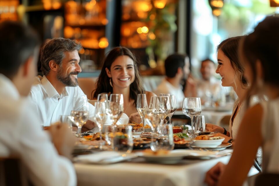 Adobe Stock - Photo d'illustration - Les restaurants, autrefois simples haltes pour voyageurs, sont devenus des lieux de rencontre modernes où échanges, convivialité et célébrations festives reflètent l’évolution de nos modes de vie.