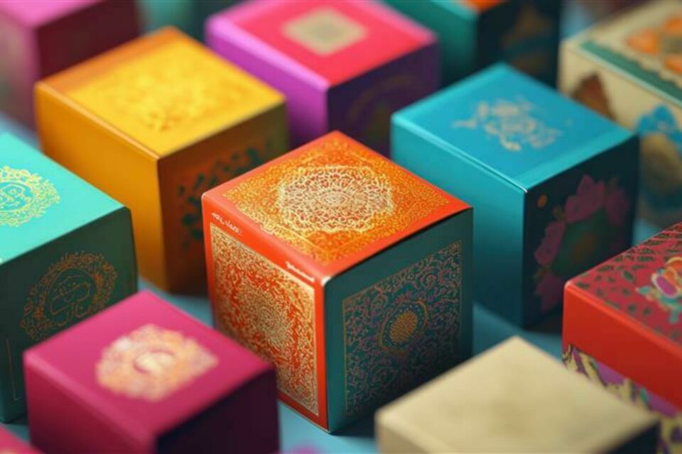 Adobe Stock - Photo d'illustration - Des boîtes colorées magnifiquement décorées : l’écrin parfait pour offrir des cadeaux traditionnels iraniens, mêlant élégance et symbolisme.