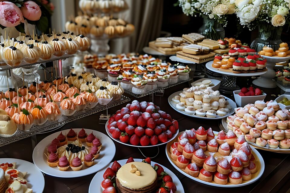 Adobe Stock - Photo d'illustration - Douceurs raffinées et exquise, les mignardises de mariage, véritables joyaux de votre réception sauront sublimer votre buffet et éblouir vos invités.
