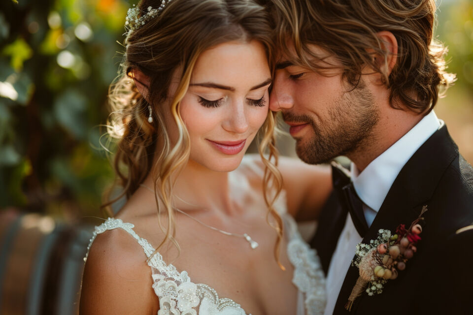 Adobe Stock - Photo d'illustration -&nbsp;À Gibraltar, les mariés incarnent l'élégance et la fusion culturelle : dentelle romantique pour elle, costume raffiné pour lui, sous le soleil méditerranéen.