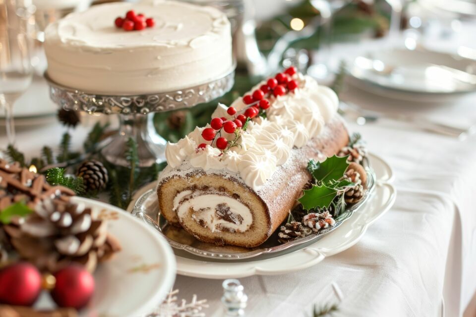 Adobe Stock - Photo d'illustration - Symbole incontournable des fêtes de fin d'année, la bûche de Noël allie gourmandise et traditions anciennes, évoquant la chaleur, la lumière et l’esprit de renouveau qui unissent les convives autour de tables festives.