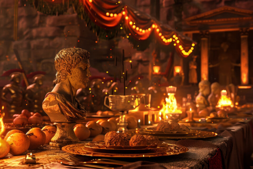 Adobe Stock - Photo d'illustration - Plongez vos invités dans l’opulence romaine en réinventant votre événement comme un festin digne de Jules César, alliant décor somptueux, mets raffinés et ambiance festive.