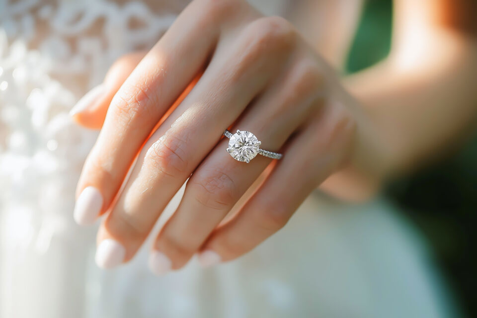 Adobe Stock - Photo d'illustration - Un diamant pour une bague de fiançailles doit être brillant, clair, éthique, et évalué par un expert pour garantir son authenticité.