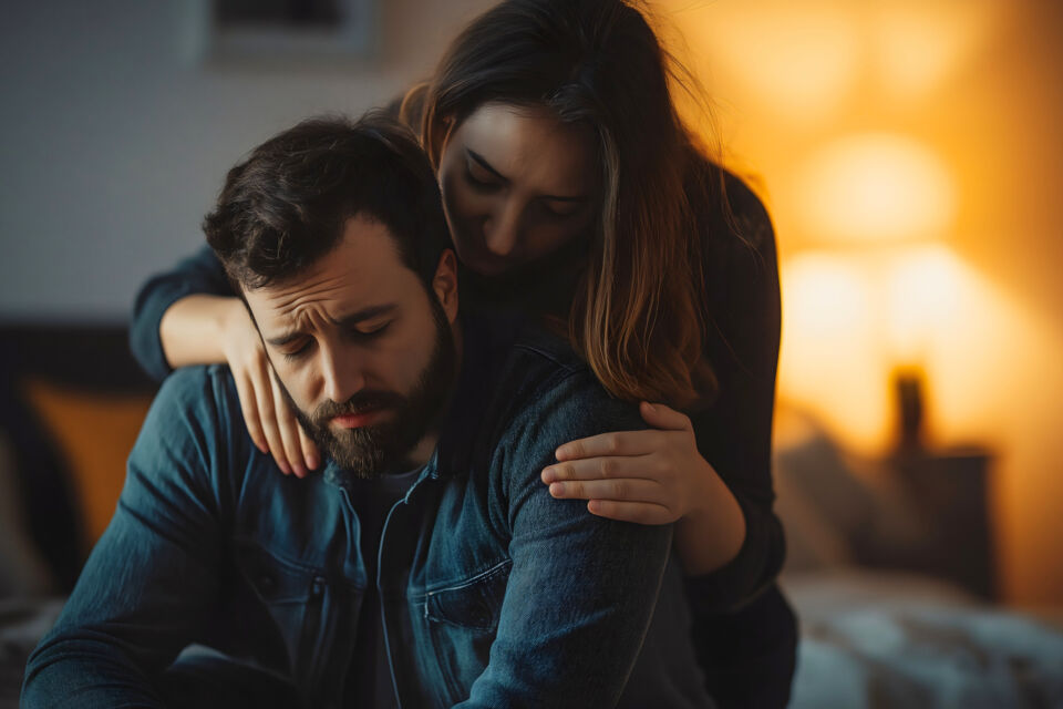 Adobe Stock - Photo d'illustration - Malgré la chaleur de l’amour, la limérence crée un fossé invisible : elle tente de le réconforter, mais les émotions exacerbées rendent l’air lourd, la relation étouffante.