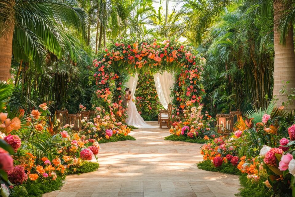 Adobe Stock -&nbsp; Photo d'illustration -&nbsp;&nbsp;Dans une ambiance tropicale empreinte de fleurs exotiques aux couleurs éclatantes, un mariage sur le thème de Porto Rico capture la joie et la fête, mêlant traditions locales et paysages paradisiaques pour une célébration inoubliable.