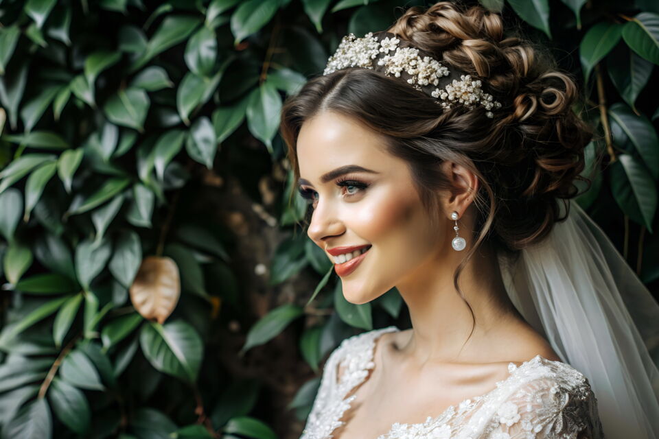 Adobe Stock - Photo d'illustration - La mise en beauté écoresponsable pour votre mariage avec une coiffure et un maquillage zéro déchet est une démarche alliant élégance, respect de l’environnement et durabilité.