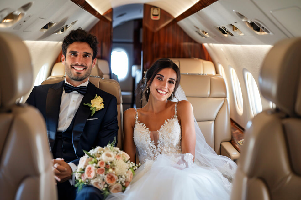 Adobe Stock - Photo d'illustration - Alexander et Kita, un couple franco-islandais, se sont mariés à 9 000 m d'altitude lors d'un vol Play Airlines entre Keflavik et Paris, captivant internet avec leur cérémonie romantique en plein ciel.