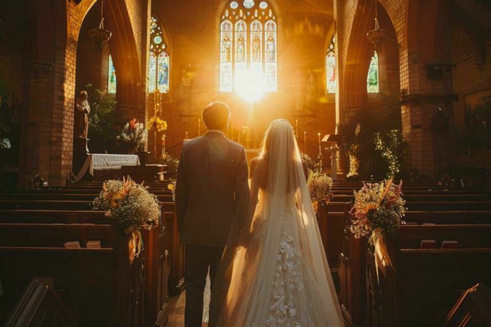 Adobe Stock - Photo d'illustration - Un mariage chrétien anglican, bien plus qu'une simple cérémonie, c'est un engagement spirituel profond célébré dans une atmosphère empreinte de foi et de tradition.