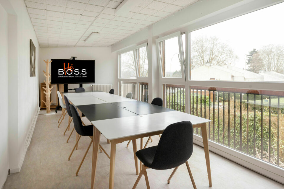 ABC Salles – DR - Equipé de salles de réunion à la pointe de la technologie, Héboss Coworking à Ris-Orangis en Essonne est un lieu stratégique pour l'organisation de vos séminaires et team-building.