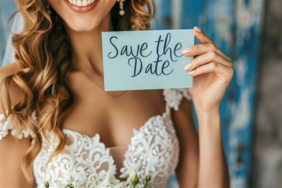 Adobe Stock - Photo d'illustration - Une mariée radieuse, tenant fièrement son