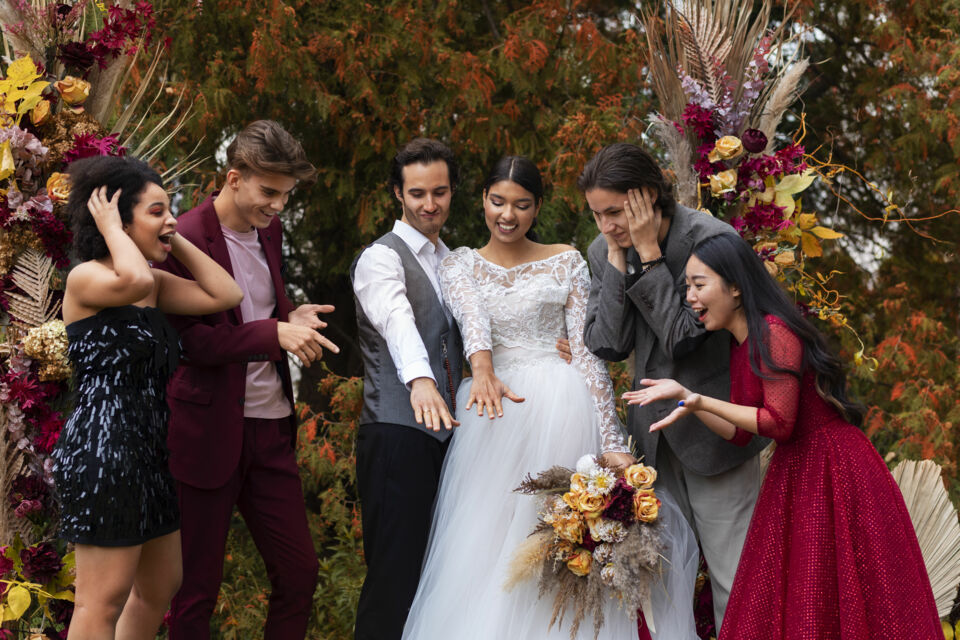 Freepik - Photo d'illustration - Le crowdsourcing dans la scénographie de mariage permet de créer une décoration unique et collaborative.