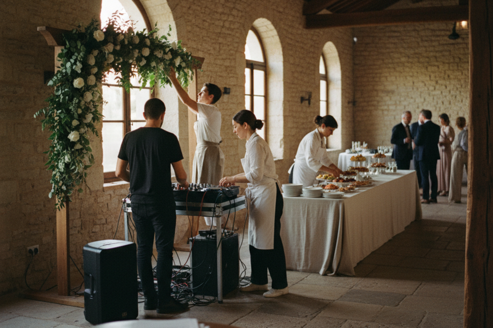 Freepik - Organiser un mariage sans déclarer certains prestataires peut entraîner des risques juridiques, fiscaux et sociaux. Assurez-vous de respecter toutes les obligations légales pour une cérémonie sereine et conforme.