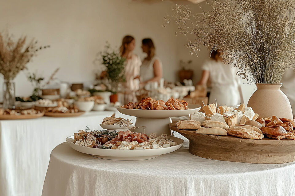 Adobe Stock -  Photo d'illustration - Un food show de réception de mariage : une expérience culinaire immersive où chefs en direct, saveurs raffinées et présentations artistiques enchantent les convives du début à la fin
