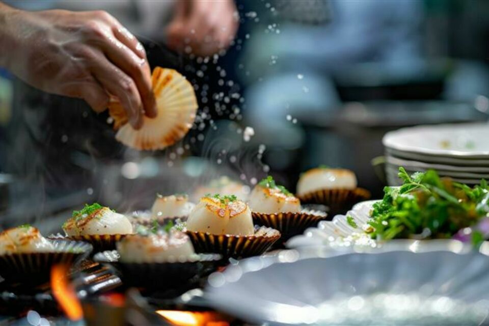 Adobe Stock - Photo d'illustration -&nbsp;Des idées de food shows spectaculaires pour sublimer chaque moment clé de votre repas de mariage et ravir vos invités, de l’apéritif jusqu’au dessert.