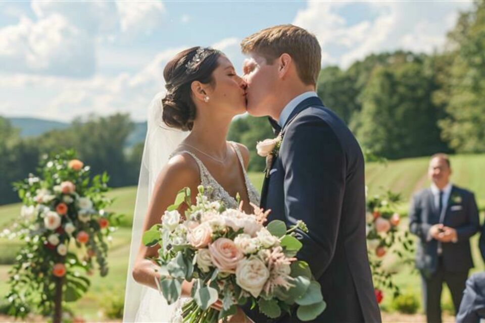 Adobe Stock - Photo d'illustration -&nbsp;Le fameux « Vous pouvez embrasser la mariée » ne se limite pas à un simple baiser. Derrière ce geste se cache un rituel codé, romantique, parfois revisité, toujours hautement symbolique.