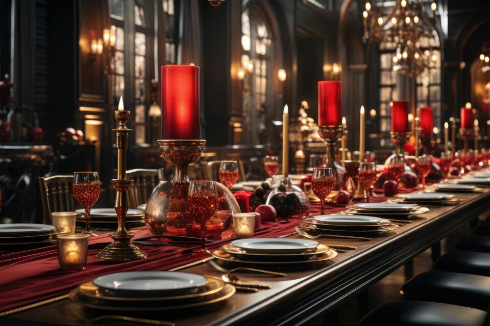 Adobe Stock – Photo d’illustration - Du faste des banquets royaux aux tables les plus créatives d’aujourd’hui, le chemin de table raconte une histoire et sublime chaque instant de fête.