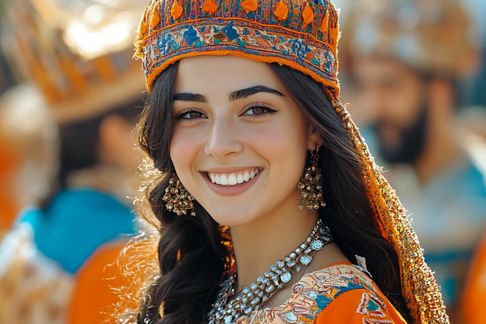 Adobe Stock -&nbsp; Photo d'illustration -&nbsp;&nbsp;Le taraz arménien, costume traditionnel riche en symboles, inspire la tenue de la mariée arménienne, qui incarne grâce, héritage et spiritualité à travers broderies, couleurs et accessoires sacrés.