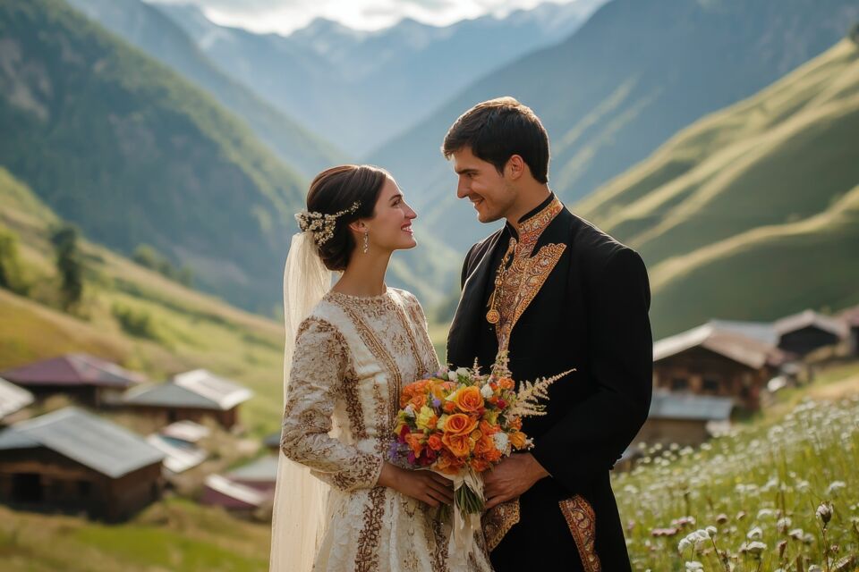 Adobe Stock -&nbsp; Photo d'illustration -&nbsp;&nbsp;Mariages arméniens et géorgiens partagent chants, danses et rituels familiaux, mais diffèrent par les costumes, les bénédictions religieuses et l’ordre des cérémonies, reflétant leurs identités unique