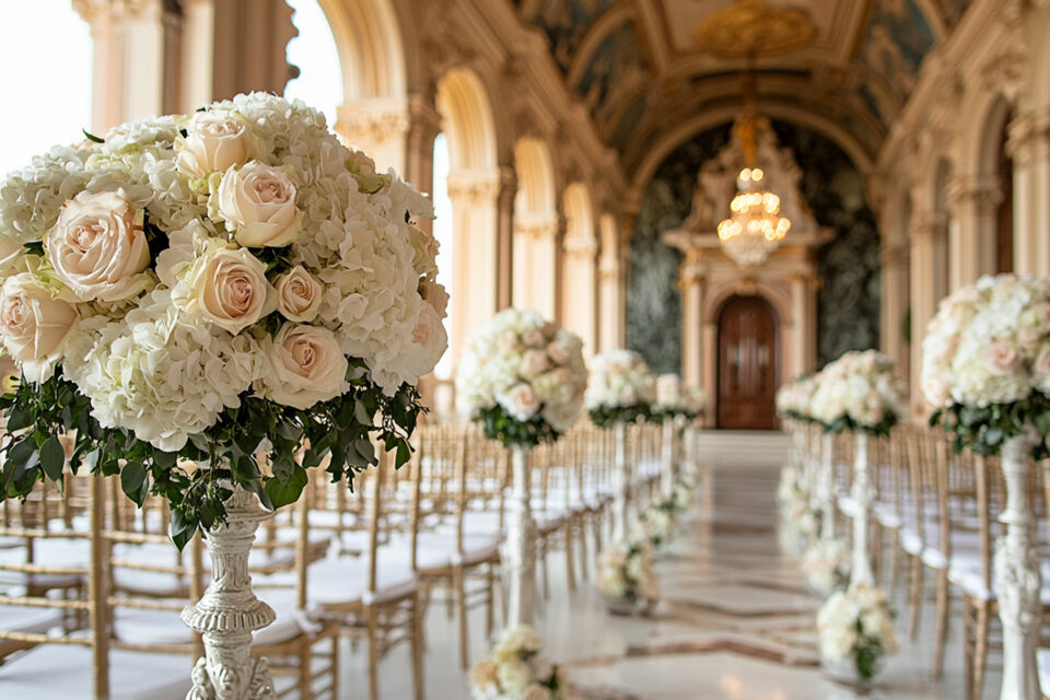 Adobe Stock - Photo d'illustration - Un mariage bercé par les senteurs envoûtantes des roses, où chaque détail respire la romance : pétales sur les tables, parfums subtils dans l’air, et une élégance florale douce et intemporelle.