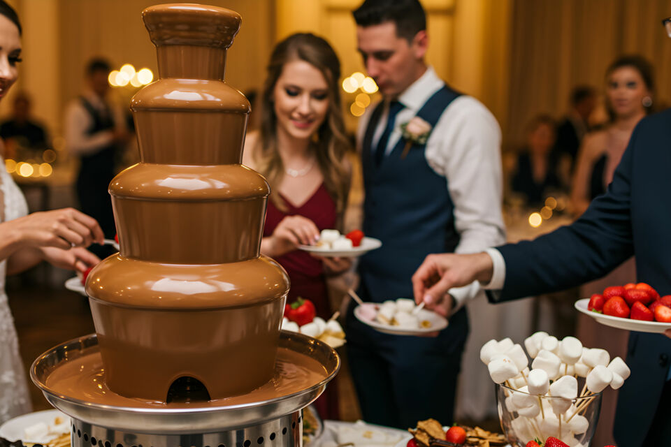 Adobe Stock – Photo d’illustration - Le chocolat, c’est plus qu’une gourmandise : c’est un parfum d’émotion. Qu’il coule en fontaine ou qu’il croque sous la dent, il fait fondre tous les invités. 