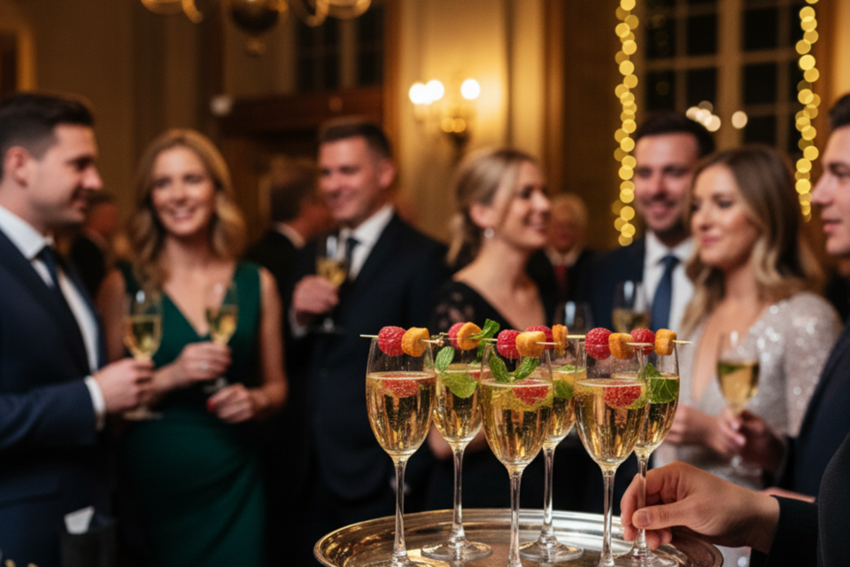 Gemini - Photo d'illustration - Bulles, fraîcheur et convivialité : la soupe champenoise s’invite aux mariages français comme un rituel pétillant du vin d’honneur.