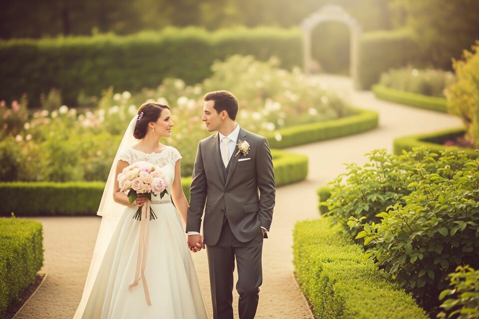 Adobe Stock - Photo d’illustration - Les mariages quittent les granges pour fleurir en plein air : le jardin devient le décor rêvé, entre nature scénographie, rituels à ciel ouvert et quête d’authenticité poétique.