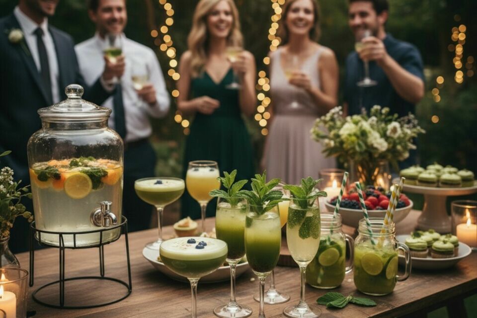 Gemini - Photo d’illustration - Des cocktails sans alcool au matcha, alliant élégance, bien-être et créativité : une alternative festive et raffinée qui sublime soirées et fêtes avec une touche green, gourmande et pleine d’énergie.
