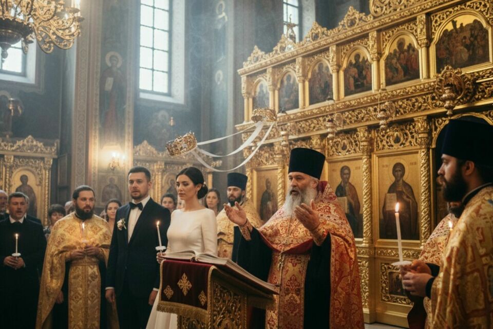 Gemini - Photo d'illustration - Dans le mariage orthodoxe, le psaume chanté invoque la bénédiction divine, tisse un lien sacré entre les époux et célèbrent l’union comme reflet de l’amour entre le Christ et l’Église.
