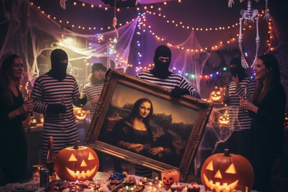 Gemini - Photo d’illustration - Entre fiction et clin d’œil artistique, le déguisement “braqueur du Louvre” revisite l’imaginaire du casse muséal avec une allure urbaine, mystérieuse et stylée, parfaite pour Halloween 2025.