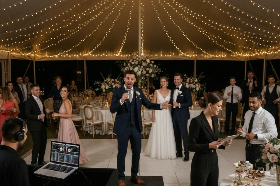 Gemini - Photo d'illustration - DJ, animateur, maître de cérémonie ou wedding planner : des rôles différents, mais tous essentiels pour faire de votre mariage une journée fluide, vivante et inoubliable.