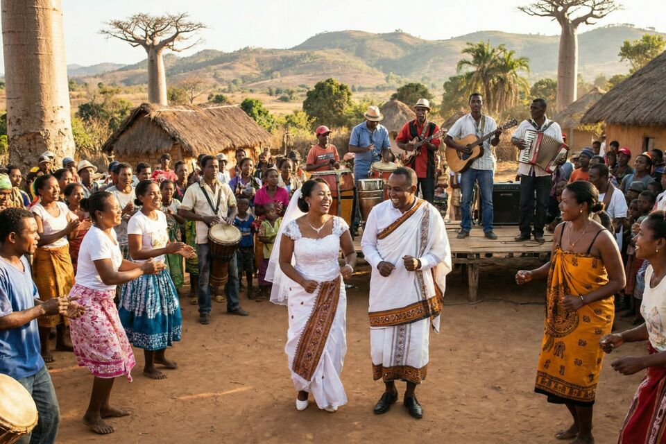 Gemini - Photo d'illustration - Salegy, Kilalaky, Afindrafindrao : à Madagascar, le mariage devient un tourbillon de rythme, d’énergie et de tradition.