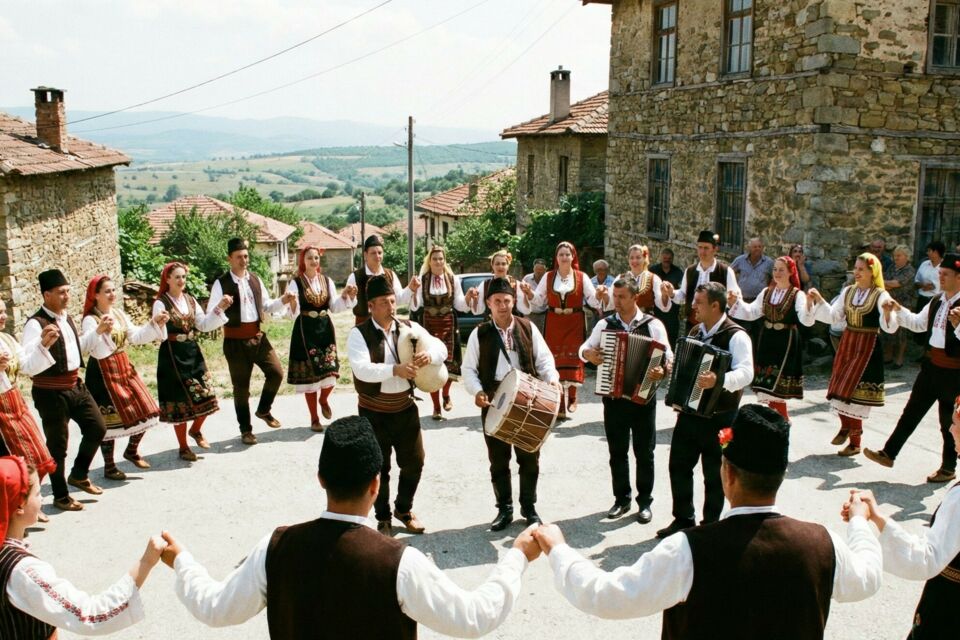 &nbsp;Photo d'illustration&nbsp; -&nbsp;Les danses de mariage en Macédoine du Nord, notamment l’Oro, célèbrent l’union des époux dans un cercle vibrant où musique folklorique, pas liés et fierté communautaire transmettent un héritage ancestral.