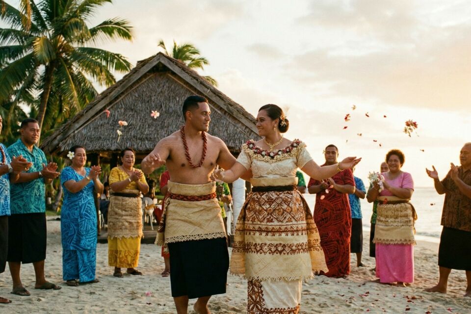 Gemini - Photo d'illustration - Au cœur des mariages samoans, le Siva incarne grâce et tradition : une danse où gestes raffinés et rythmes ancestraux célèbrent l’union, reflet vibrant de l’identité culturelle des îles.