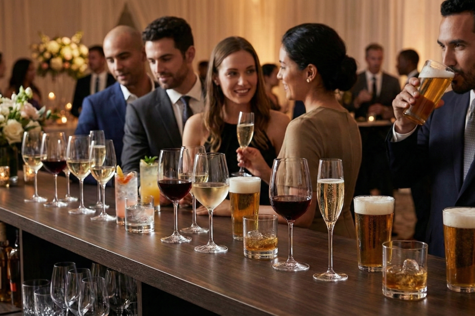 Gemini - Photo d'illustration - Dans une réception, le verre n’est jamais anodin : sa forme et sa contenance disent autant que le menu sur l’attention portée aux invités.