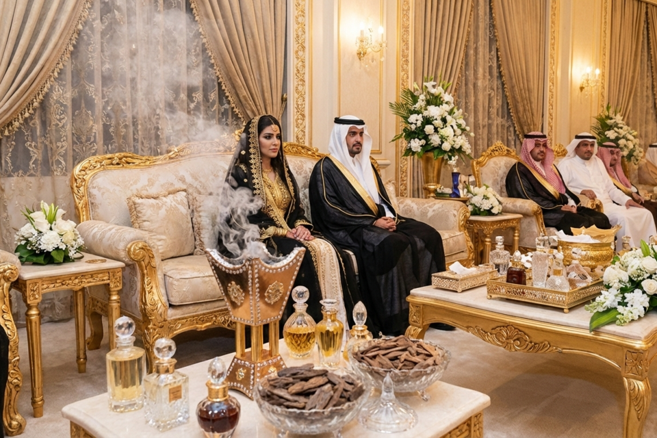 Gemini - Photo d'illustration -&nbsp;Entre volutes d’encens et bois d’oud brûlant, le mariage saoudien grave l’union dans l’air autant que dans les cœurs.