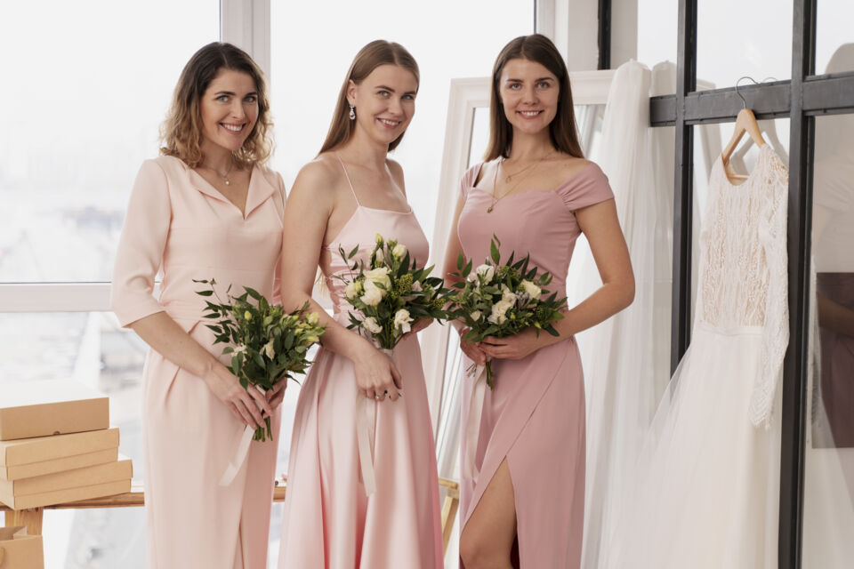 Freepik- Photo d'illustration - Une demoiselle d’honneur à l’aise dans sa tenue dégage naturellement plus d’élégance et de confiance.