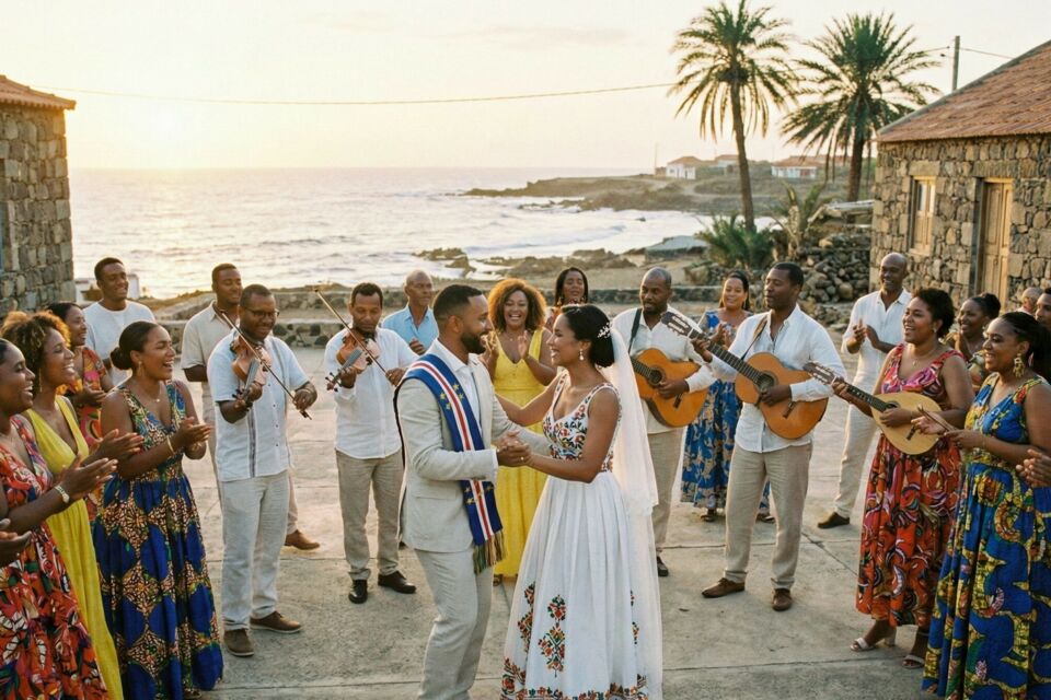 Photo d'illustration - Sous le ciel capverdien, le mariage traditionnel unit familles et villages dans une célébration de chants, danses et couleurs, reflet vivant d’une culture où l’amour rime avec héritage et communauté.