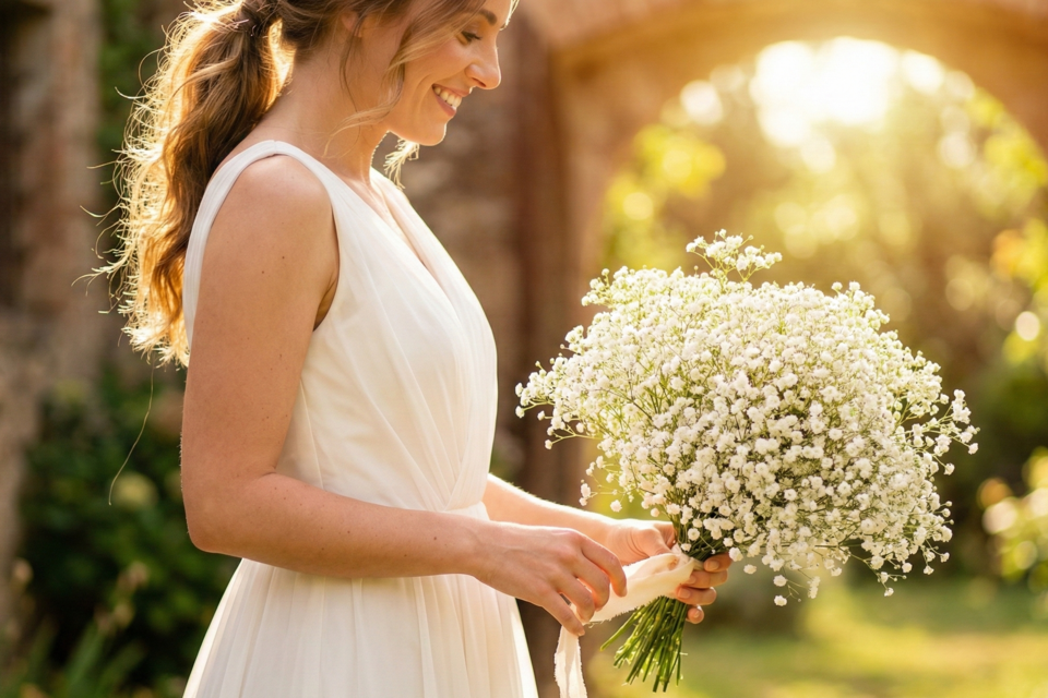 Gemini - Photo d'illustration -&nbsp;&nbsp;Épure et élégance réunies, le bouquet mono botanique incarne la grâce du minimalisme chic, une ode à la simplicité raffinée qui sublime l’instant et magnifie l’art du mariage intemporel.
