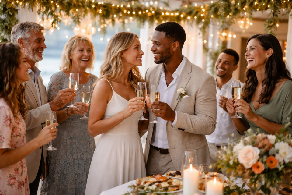 Chatgpt - Photo d'illustration - Plus discrète qu’un mariage, plus forte qu’une annonce : la réception de fiançailles redonne du sens à l’engagement.