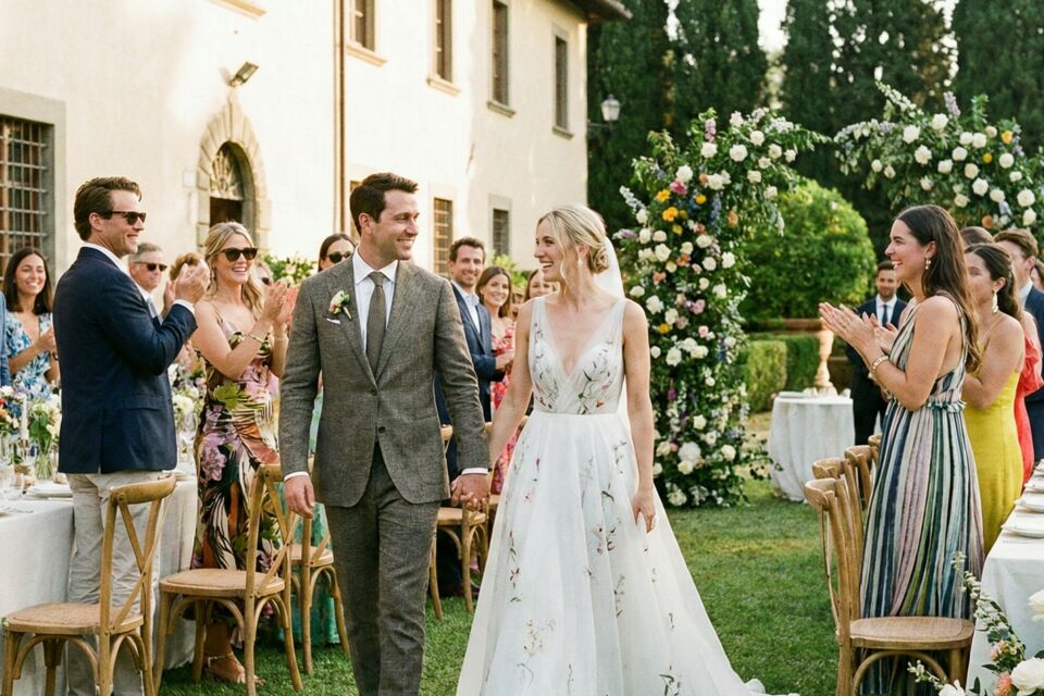 Photo d'illustration - Blanc intemporel et éclats modernes, le mariage européen unit tradition et élégance contemporaine, offrant une célébration lumineuse où pureté et style se rencontrent pour magnifier l’amour.