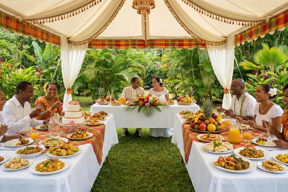 Gemini, photo d'illustration :&nbsp;Dans les cultures créoles, le repas de mariage est un rituel sacré qui unit les familles bien au-delà de la cérémonie officielle.