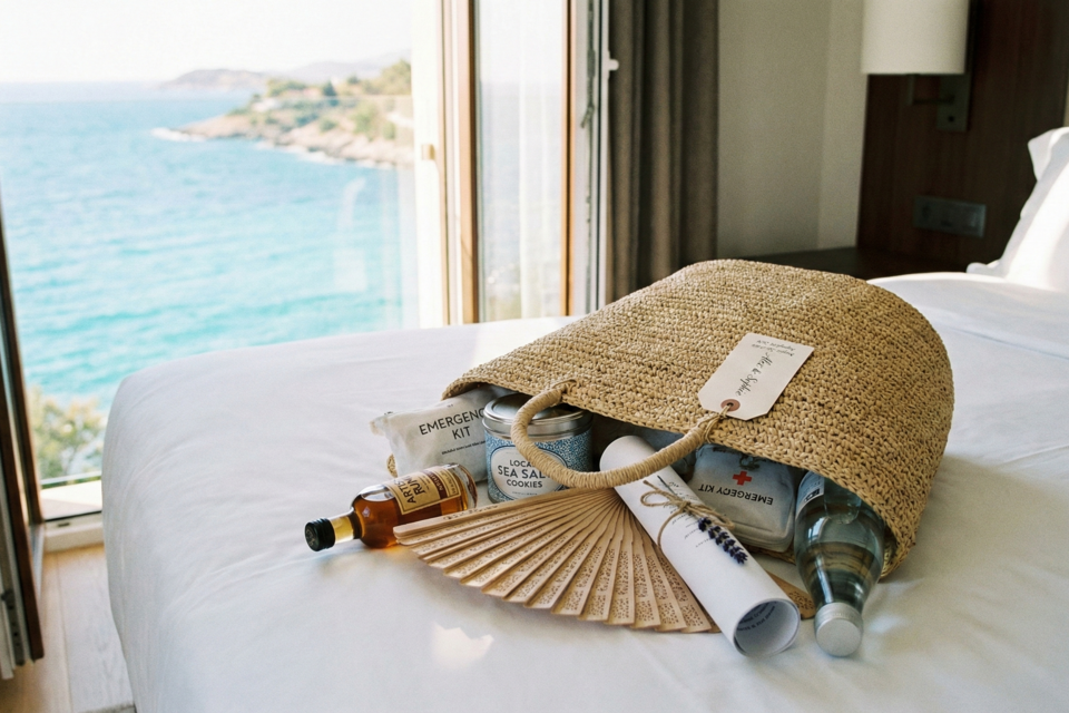 Gemini - Photo d'illustration - Le Welcome Bag n'est pas qu'un simple sac de cadeaux, c'est le premier témoin de votre attention envers ceux qui ont parcouru des kilomètres pour vous célébrer.