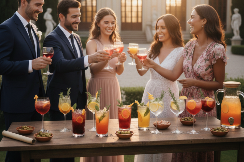 Gemini, photo d'illustration :&nbsp;Le cocktail de mariage italien ne se contente pas de désaltérer ; il scénarise votre union à travers des couleurs flamboyantes et des amertumes subtiles qui ouvrent l'appétit et l'esprit.