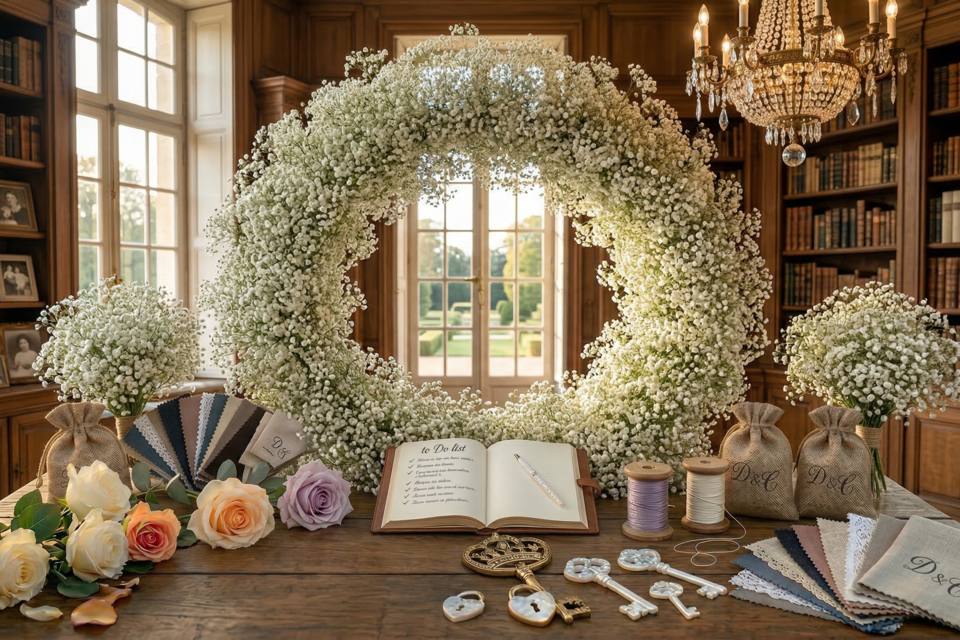 Gemini, photo d'illustration :En le sortant du bouquet de mariée traditionnel pour l'essaimer dans chaque recoin de votre lieu de réception, vous créez un fil conducteur floral d'une élégance rare et d'une grande cohérence.