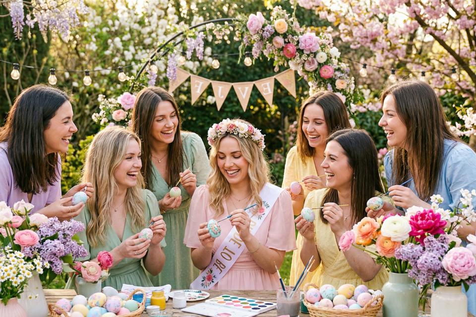 Gemini - Photo d’illustration - Sous un ciel pastel, entre éclats de rires, œufs décorés et bouquets printaniers, l’EVJF s’épanouit comme une promesse de douceur et de complicité partagée.