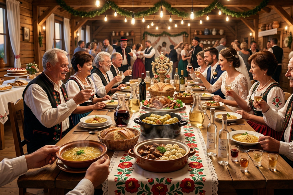 Gemini - Photo d'illustration -&nbsp;Paprika, générosité et traditions séculaires : bienvenue à la table d'un mariage hongrois, où l'abondance culinaire scelle l'union des cœurs et des familles.