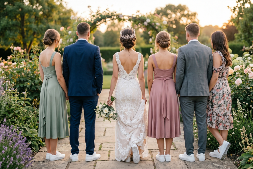 Gemini, photo d'illustration : être bien dans ses baskets est essentiel, jour J pour la mariée, ainsi que pour ses invités pour garantir le bon déroulement de votre mariage