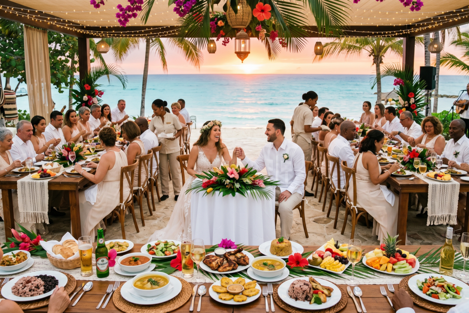 Gemini - Photo d'illustration -&nbsp;Sous le soleil des Caraïbes, le banquet de noces dominicain est une explosion de couleurs et de saveurs. Un festin où l'abondance du terroir rencontre la chaleur d'un peuple, scellant l'union dans une danse de goûts inoubliables.